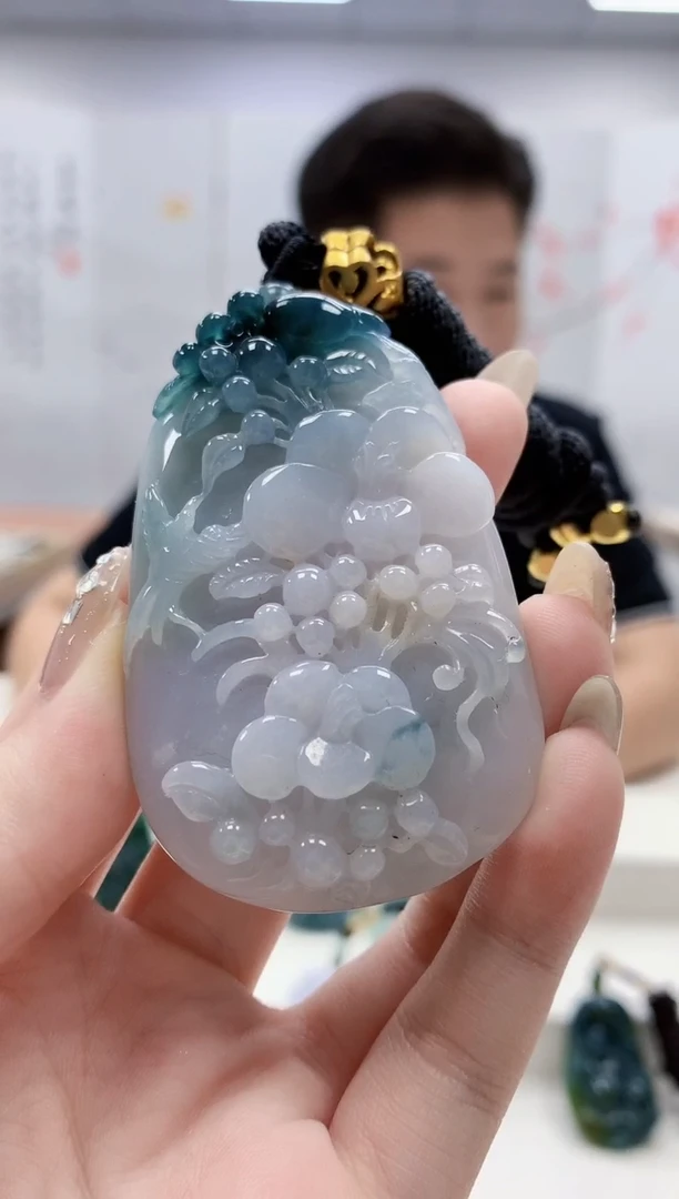 未镶嵌定制翡翠4917jw-毛货挂件68