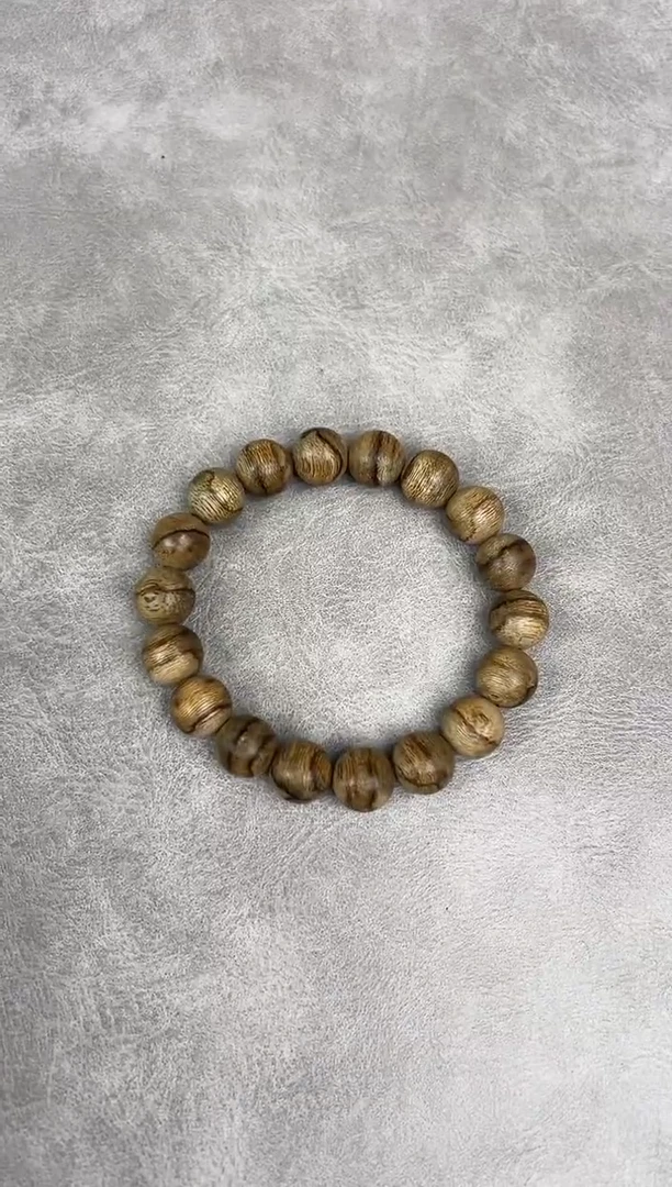 沉香手串09达拉干虎斑12mm/11克 多样性发其一