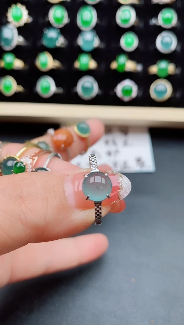 【闪购商品】翡翠戒指银S925镶嵌1424242