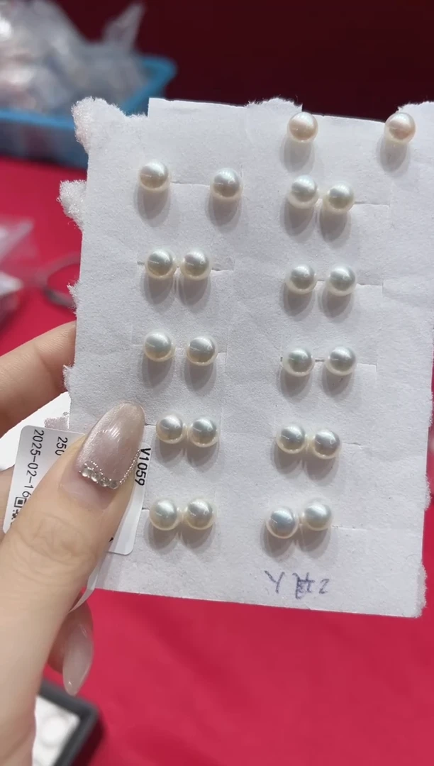 【闪购商品】淡水珍珠耳饰银S925镶嵌v1059