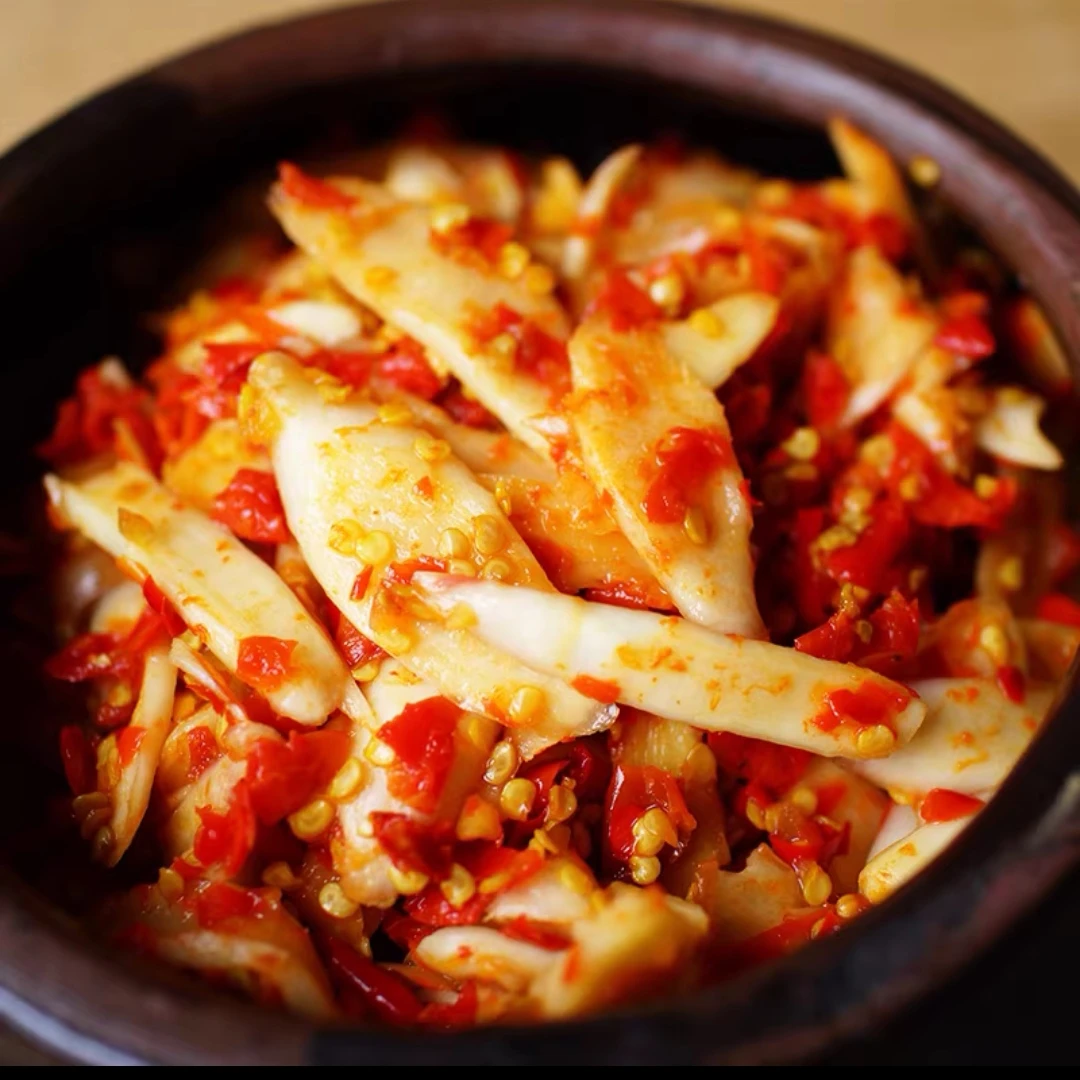 湖南野山椒剁椒生姜片脆辣开胃下饭