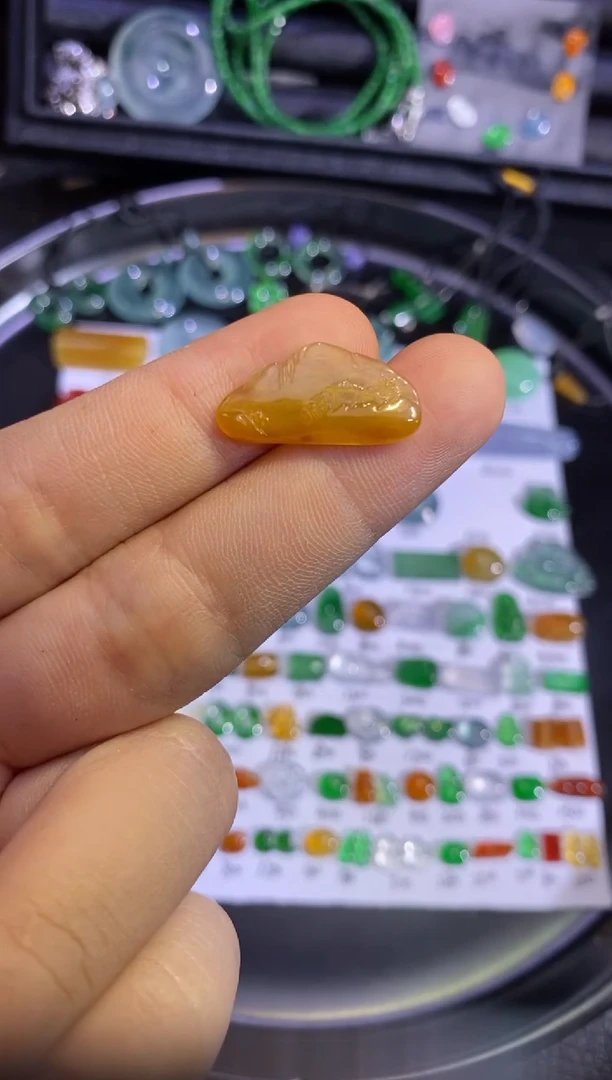 未镶嵌挂件翡翠山水牌