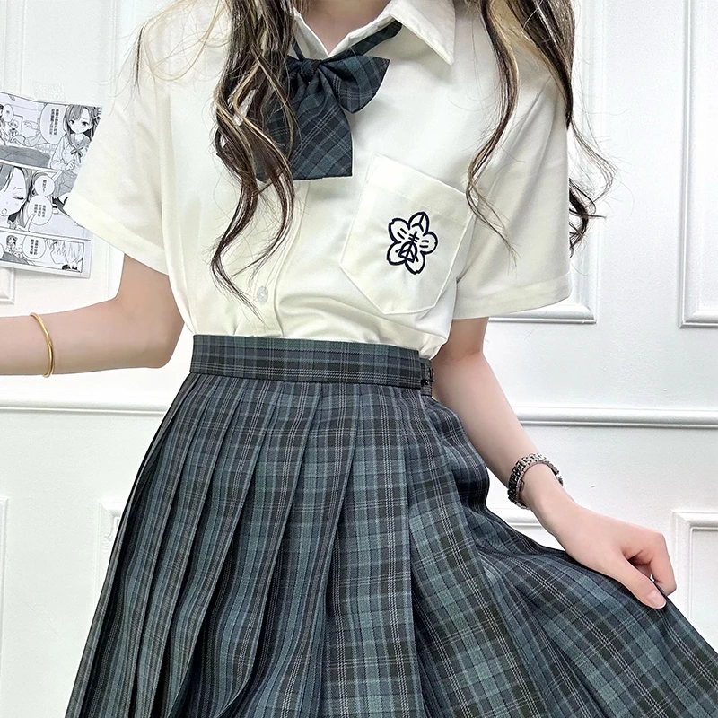 「海苔」jk格裙成品布日系中长裙正统校供感校服班服制服套装优等