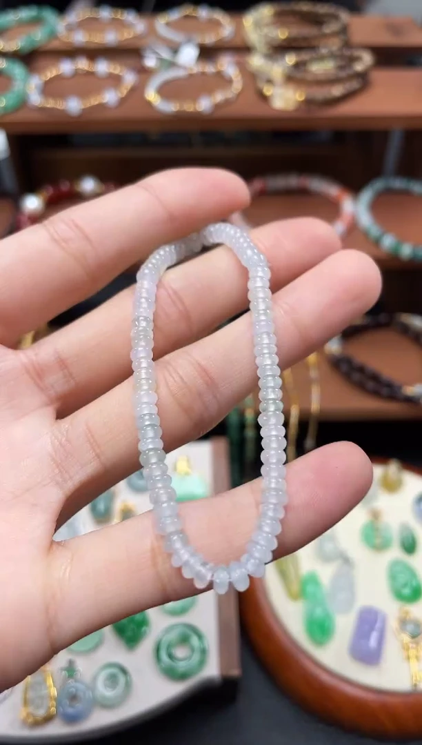 【闪购商品】翡翠套链未镶嵌一个  JK625