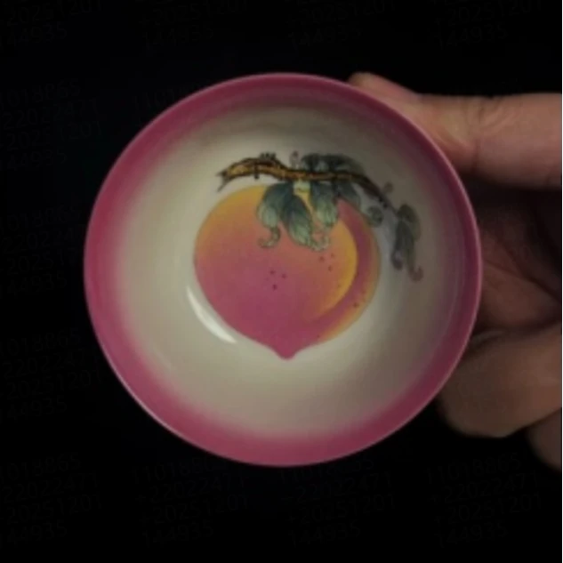 雅圣景德镇手工桃子主人杯ys00005