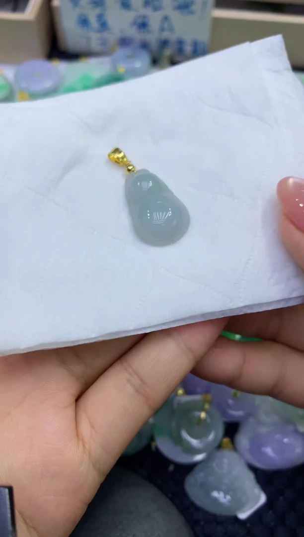 颈饰未镶嵌翡翠天然缅甸A货翡翠