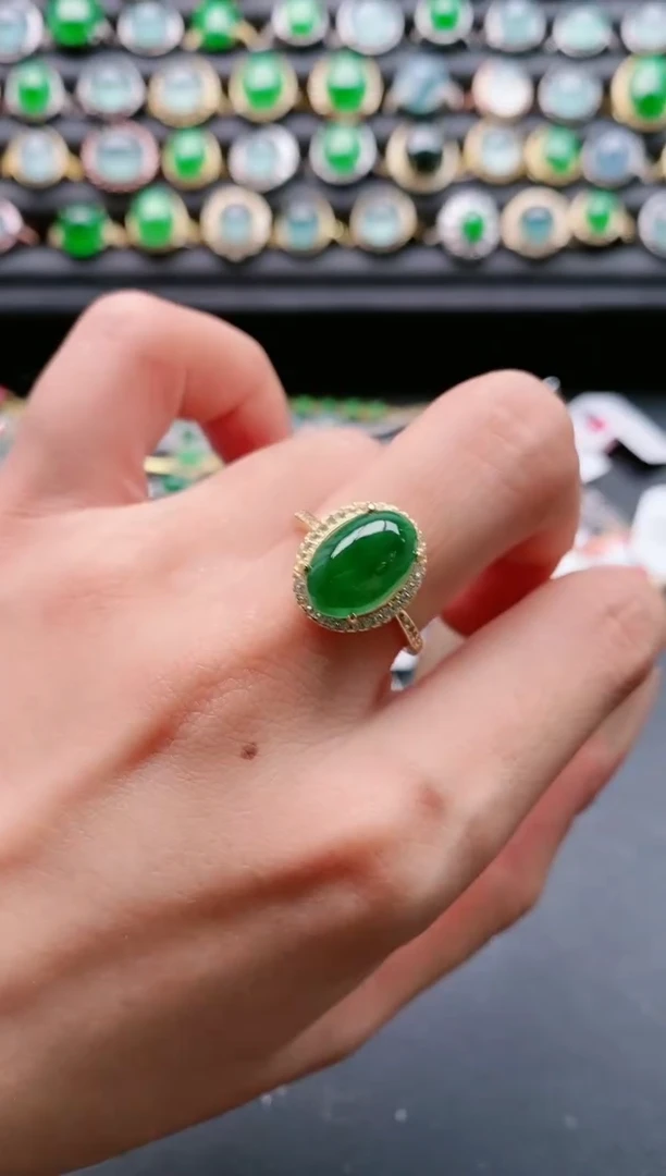【闪购商品】翡翠戒指银S925镶嵌11111111