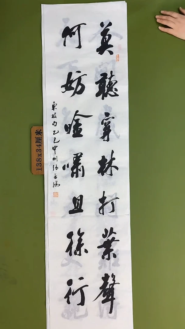 书法书法 张若鸿 尺寸138cm*34cm