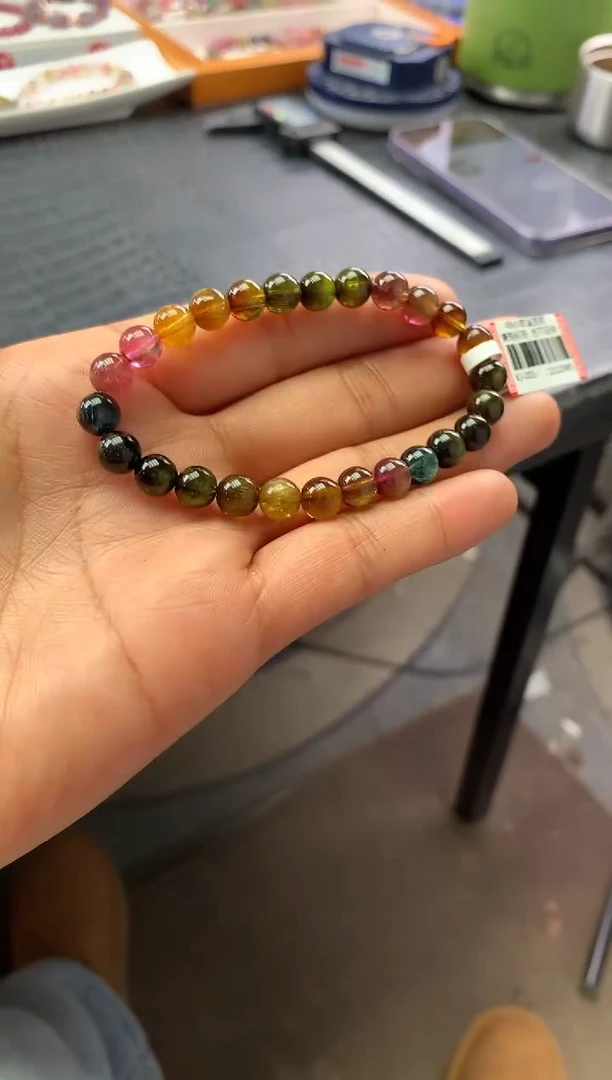 未镶嵌手串碧玺多样性发一条