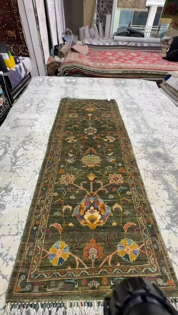 羊毛80*202手工羊毛地毯--0013