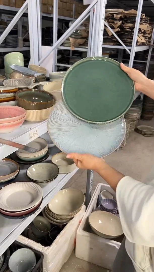 陶瓷外贸尾货瑕疵满20包邮X2大盘