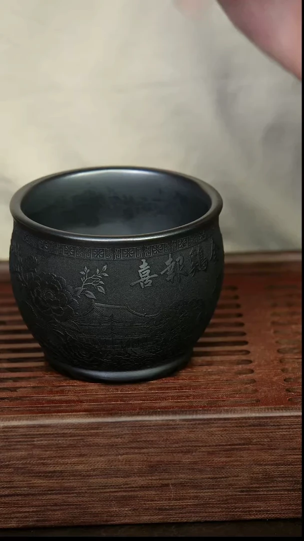 茶杯紫砂原矿紫砂茶具