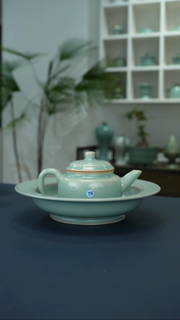 瓷片79号壶承组合微瑕福利      纯手工    洁