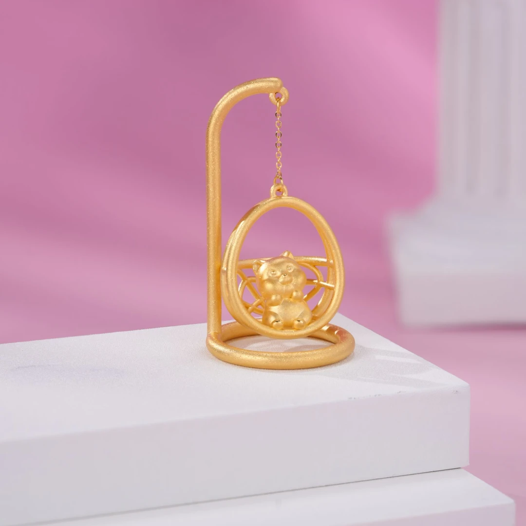 中银亿金足金吊篮猫咪送人送礼