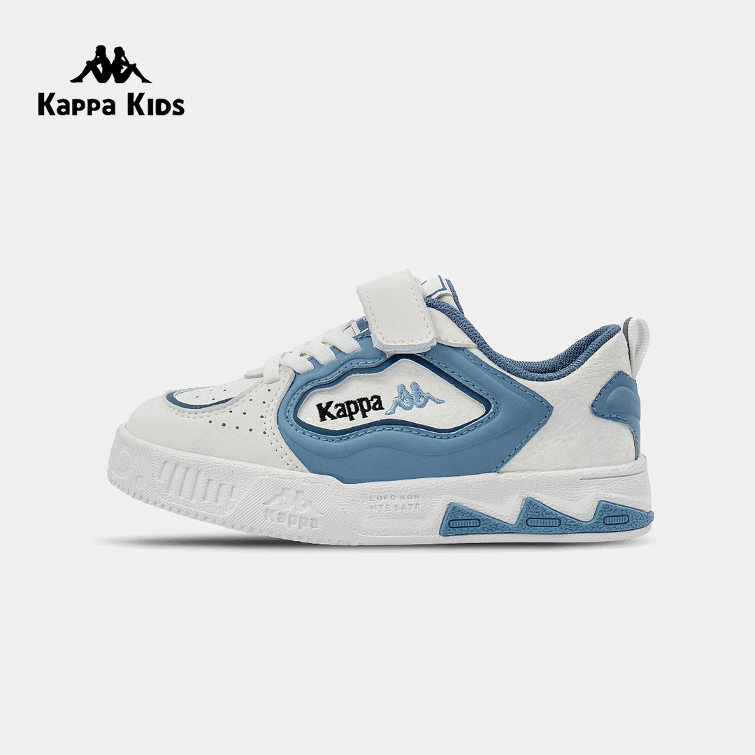 Kappa Kids卡帕儿童春秋款舒适透气时尚百搭运动板鞋中大童休闲鞋