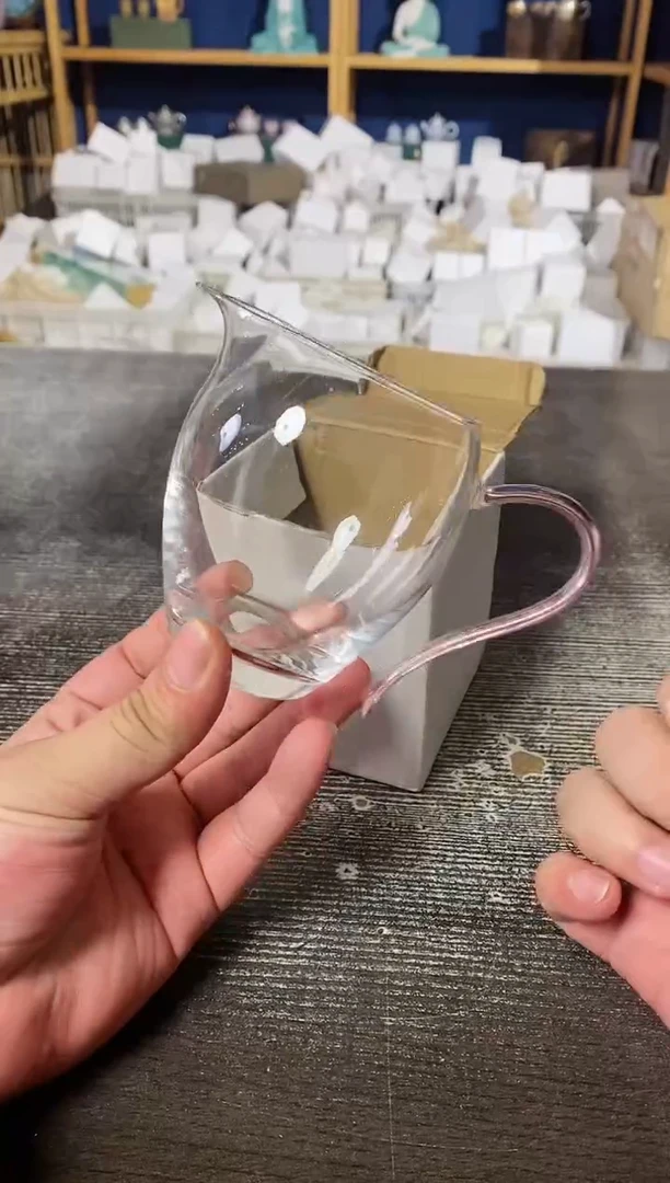 【闪购商品】其他粉把玻璃公道杯