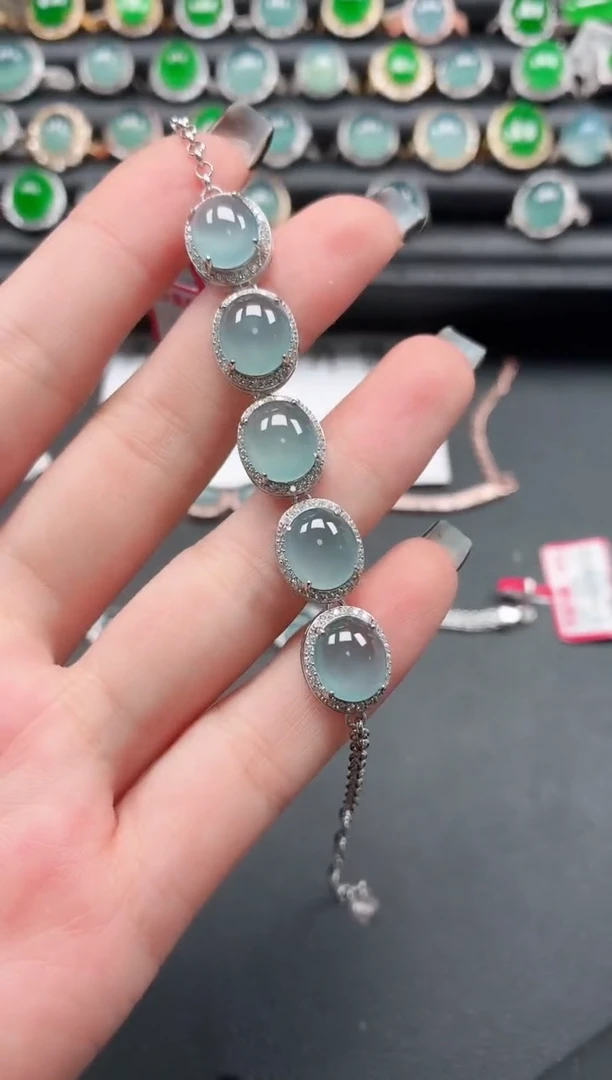 翡翠戒指银S925镶嵌111111