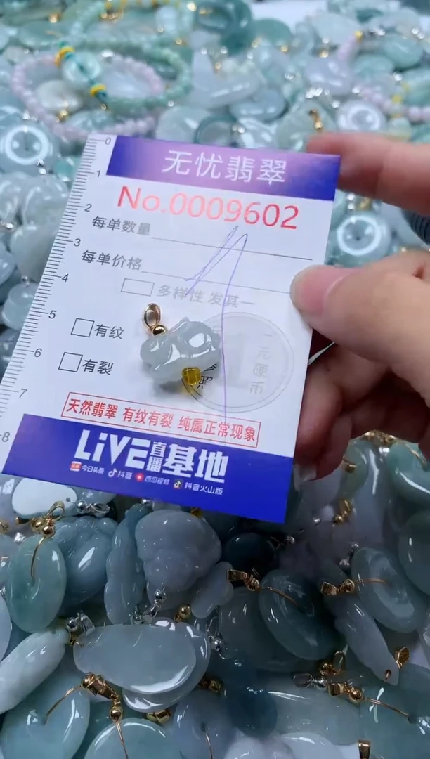 翡翠未镶嵌吊坠(不含链)9602