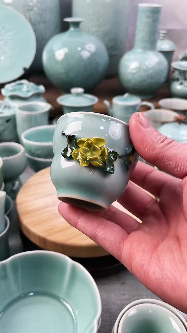 【闪购商品】手工捏花  微瑕 慧仙青瓷 限时福利放漏