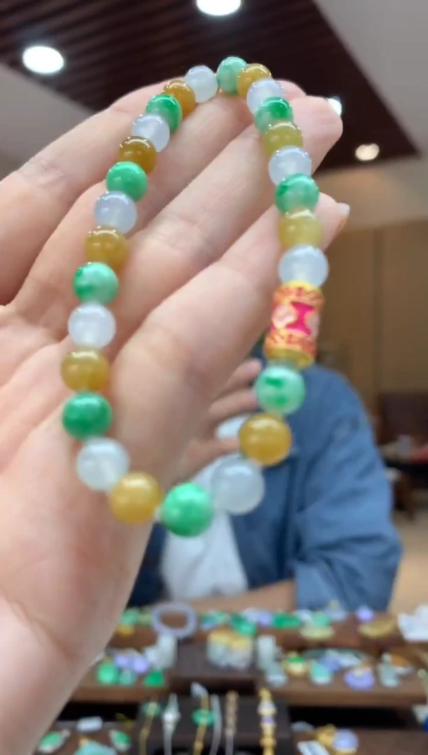 未镶嵌手串翡翠手串