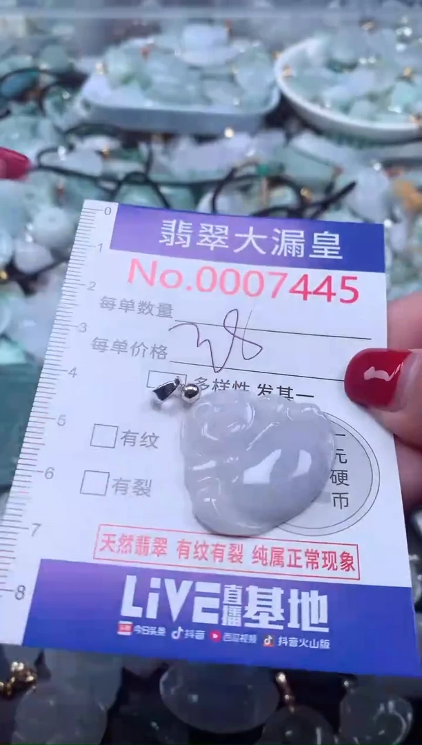 颈饰未镶嵌翡翠7445