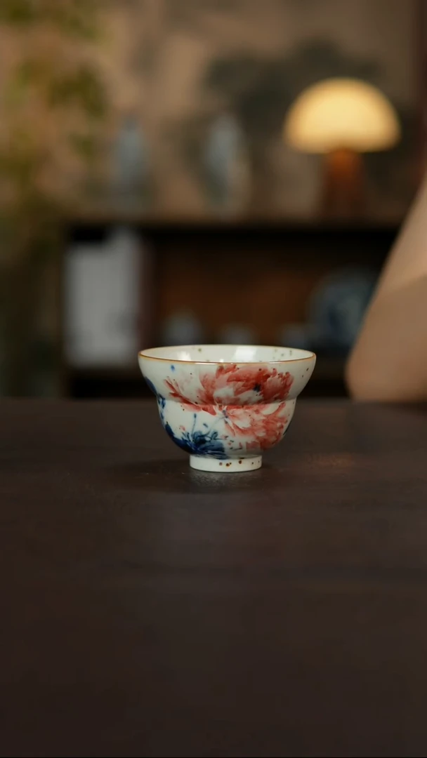 杯景德镇陶瓷杯碗柴烧多人