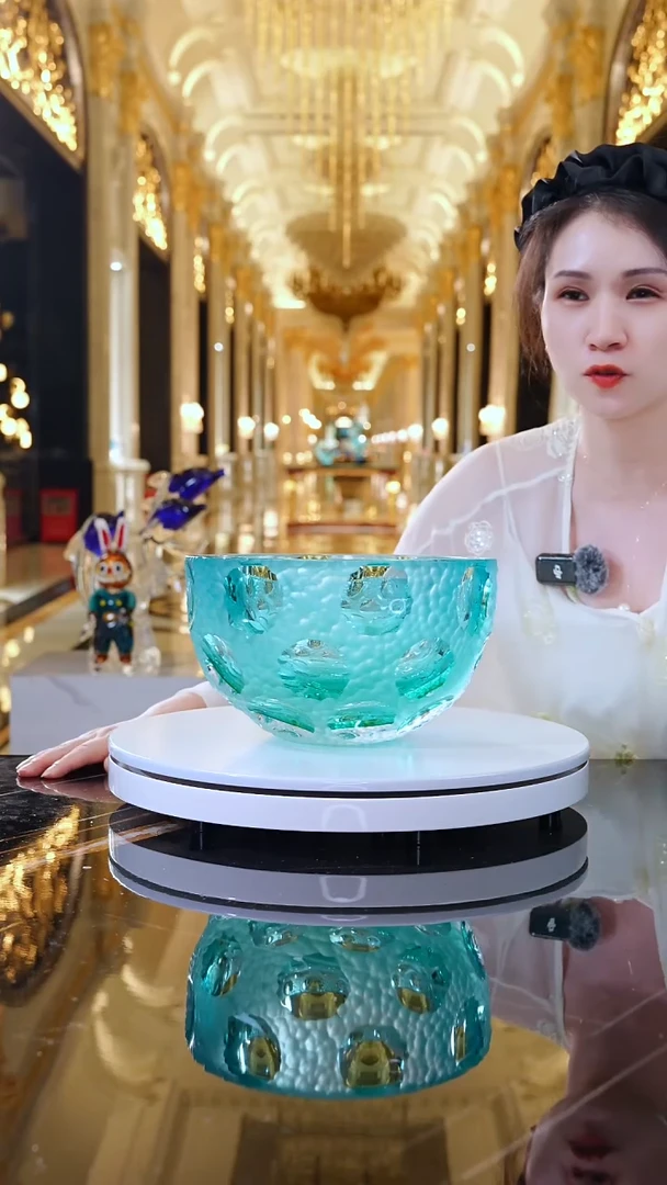 摆件琉璃艺术果碗