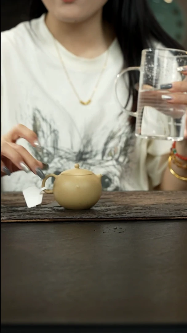 茶壶紫砂本绿西施120cc