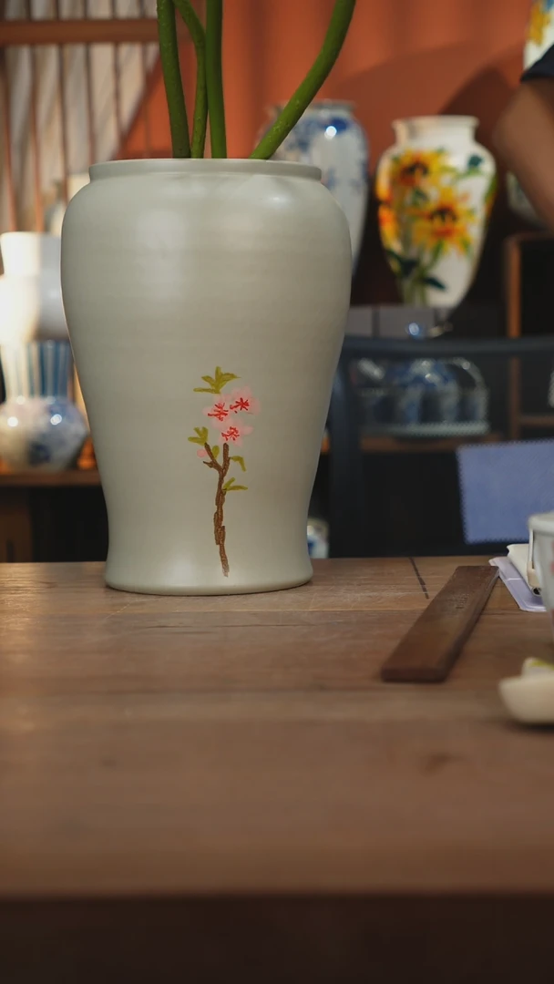 瓷片【简家甄选】景德镇设计师釉下手绘陶瓷餐具
