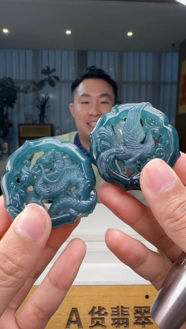 【闪购商品】翡翠颈饰未镶嵌多样性发一对XM@@WS50304H07