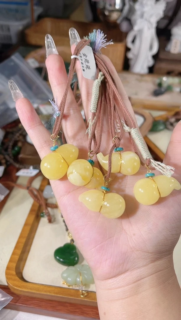 蜜蜡项链未镶嵌多样性发货其一孤品默认微瑕