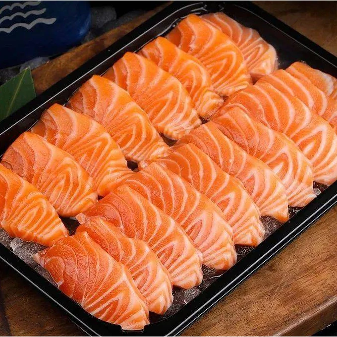 【次日达】挪威进口三文鱼刺身500g冰鲜现切（真空冰鲜发货）