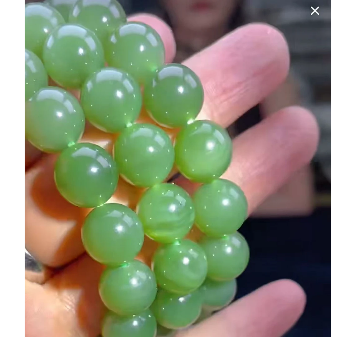 【玉经纶】170206/HQ31-和田玉手串-多样性发其一