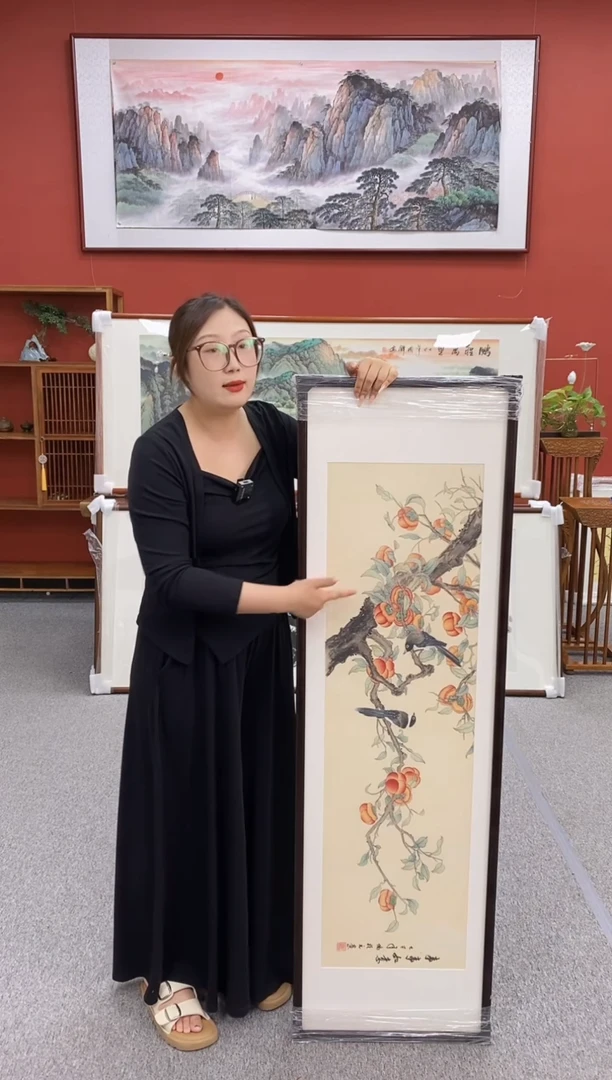 国画手绘 事事如意  150*45