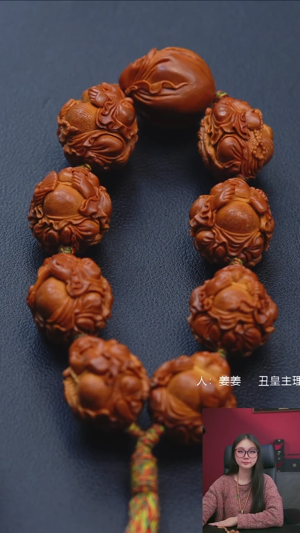手串/手链橄榄核2.4骑兽童子财神手持
