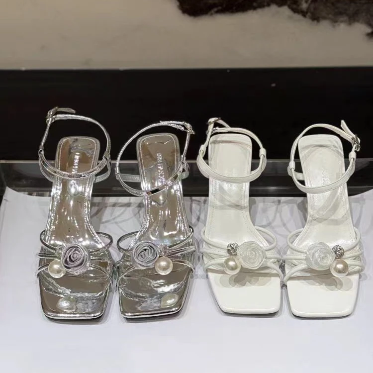 88-254 新款法式时尚气质百搭细跟凉鞋