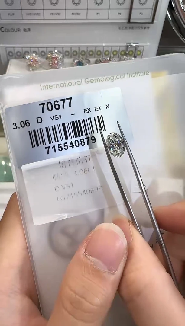裸石实验室培育钻石@ 3.06ct 先鉴赏，再定制！