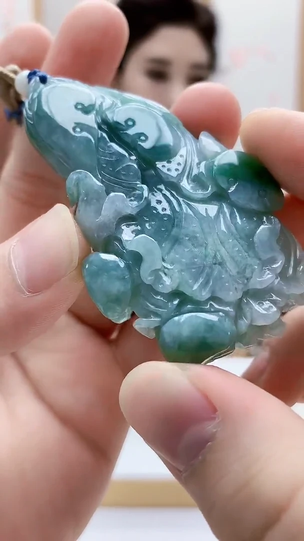 未镶嵌定制翡翠4829bb-毛货挂件158