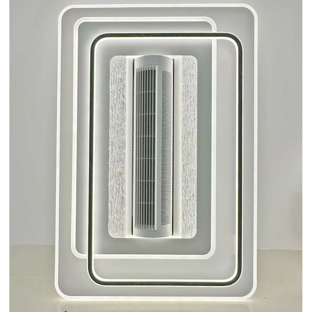 长方形，客厅，卧室，书房，无叶风扇灯，高端大气，简约大方