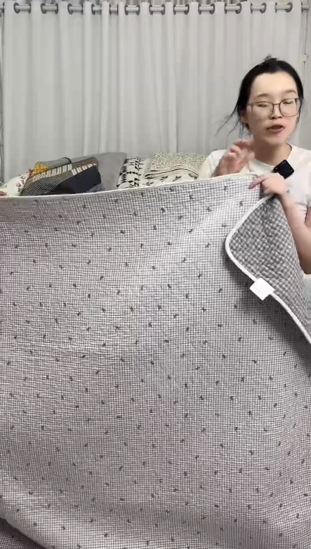 棉200*220灰色蝴蝶结