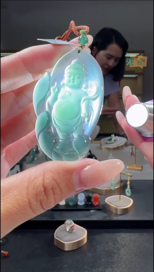 吊坠(不含链)未镶嵌翡翠纯天然A货翡翠宝宝佛（多样性发其一）