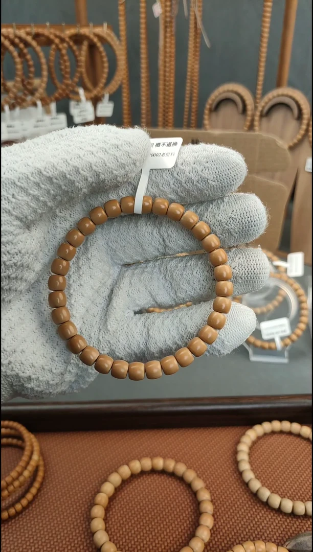 手串橄榄核全品老挝核尖手串单圈7.0mm暴力归圆