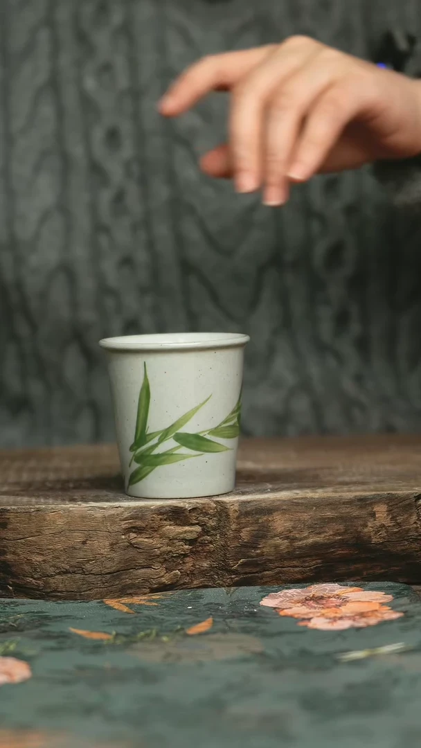 【闪购商品】瓷片釉下彩手工手绘同款陶器