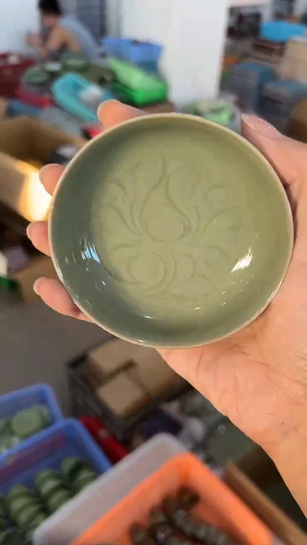 龙泉云间青瓷小米茶器