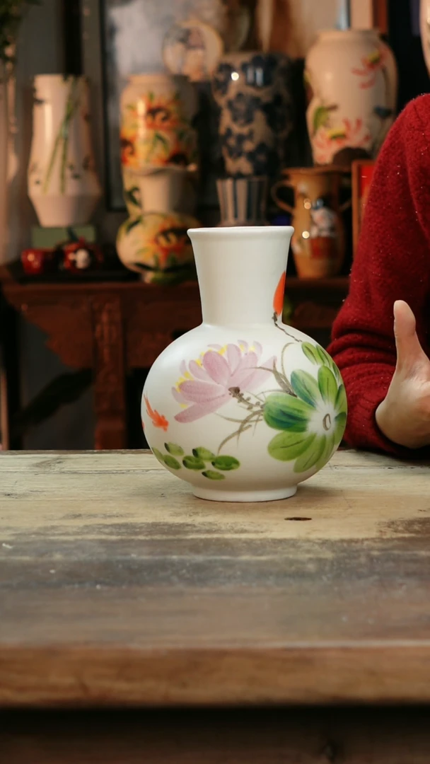 【闪购商品】瓷片景德镇纯手工釉下彩精品花瓶