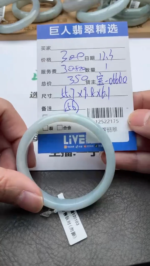 颈饰未镶嵌翡翠手镯多人-12522175