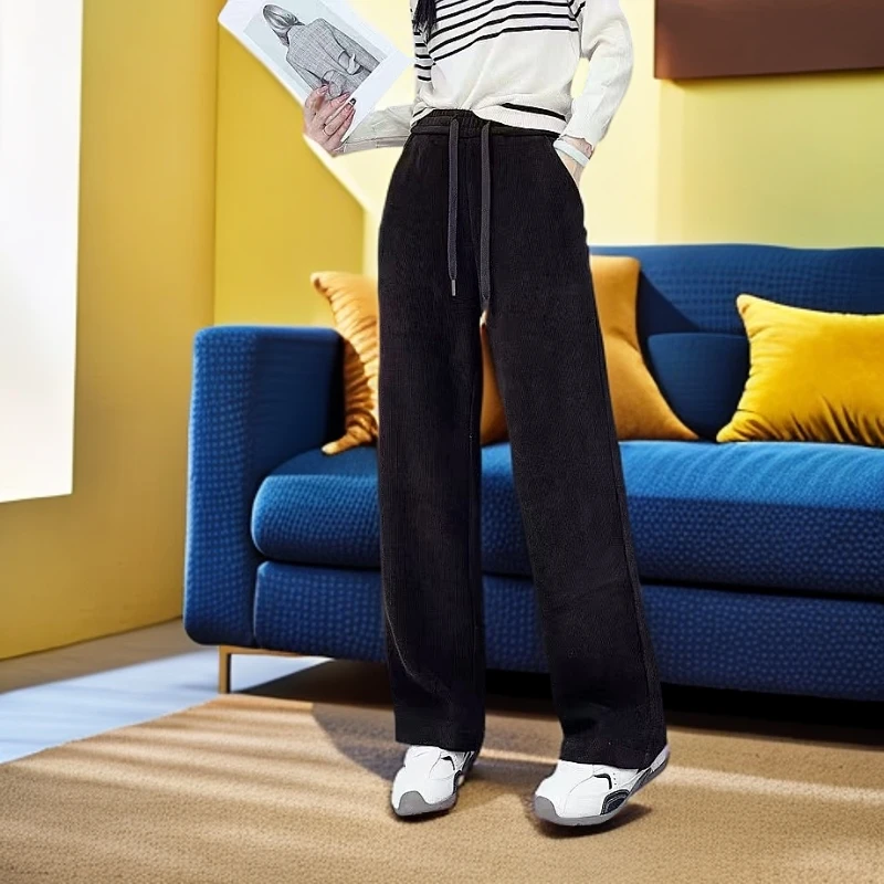时尚百搭减龄窄版阔腿裤