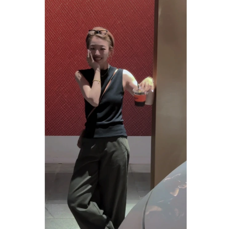 【柏林裤】新疆长绒棉彩色牛仔复古水洗做旧随性廓形休闲裤25336027