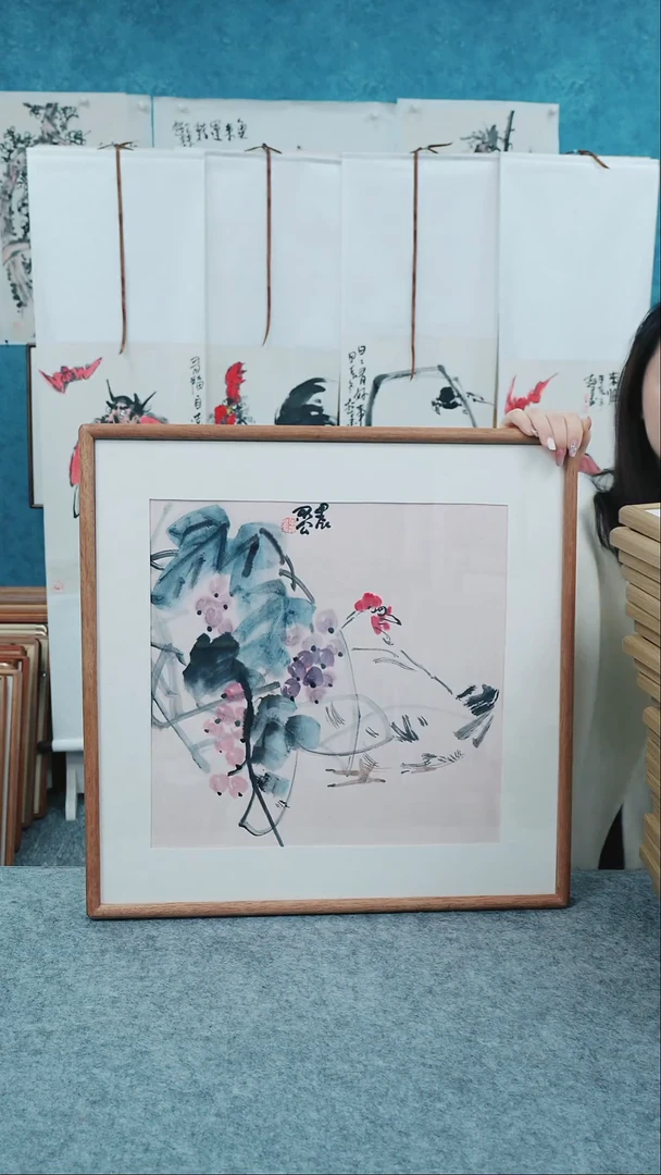 【闪购商品】国画50*50本土老师花鸟