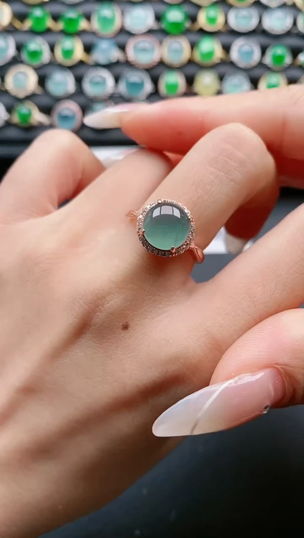 【闪购商品】翡翠戒指银S925镶嵌111111